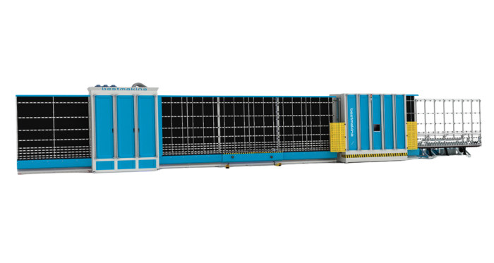 AUTOMATIC WASHING AND COMBINING LINE WITH SERVO MOTOR DRIVEN -GAS FILLING PRESS BESTMAKINA BWPG
