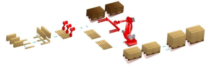 FLEXIBLE LINE FOR NAILING DECKS AND TWO-WAY PALLETS STORTI FLEX 60 M XL + ROBOT - Image 3