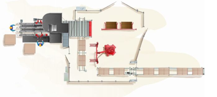 FLEXIBLE LINE FOR NAILING DECKS AND TWO-WAY PALLETS STORTI FLEX 60 M XL + ROBOT - Image 2
