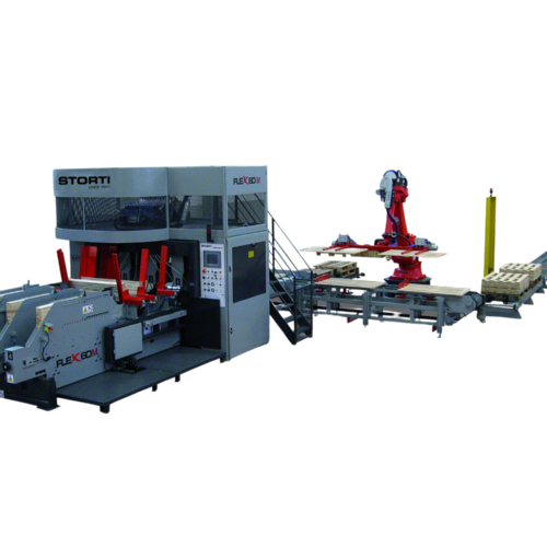FLEXIBLE LINE FOR NAILING DECKS AND TWO-WAY PALLETS STORTI FLEX 60 M XL + ROBOT